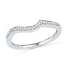 Thumbnail Image 3 of 0.23 CT. T.W. Diamond Swirl Frame Bridal Set in Sterling Silver