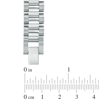 Men's Lord's Prayer Link ID Bracelet in Two-Tone Stainless Steel - 8.5"