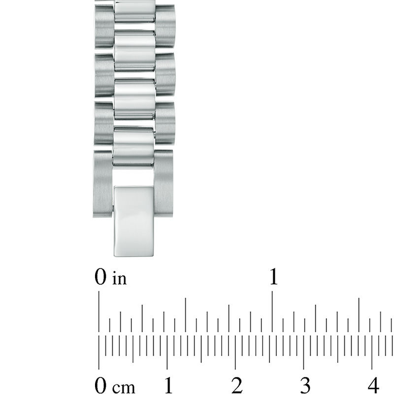 Lord's Prayer Link ID Bracelet in Two-Tone Stainless Steel - 8.5"
