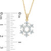 Thumbnail Image 1 of 0.30 CT. T.W. Diamond Snowflake Pendant in 10K Gold
