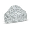 Thumbnail Image 1 of 2.50 CT. T.W. Composite Diamond Frame Multi-Row Bridal Set in 14K White Gold