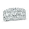 Thumbnail Image 0 of 3.00 CT. T.W. Diamond Multi-Row Shank Engagement Ring in 14K White Gold