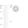 Lab-Created White Sapphire Love Knot Pendant and Earrings Set in Sterling Silver with 18K Rose Gold Plate