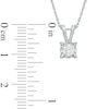 Thumbnail Image 1 of 0.95 CT. T.W. Diamond Solitaire Pendant and Earrings Set in 10K White Gold
