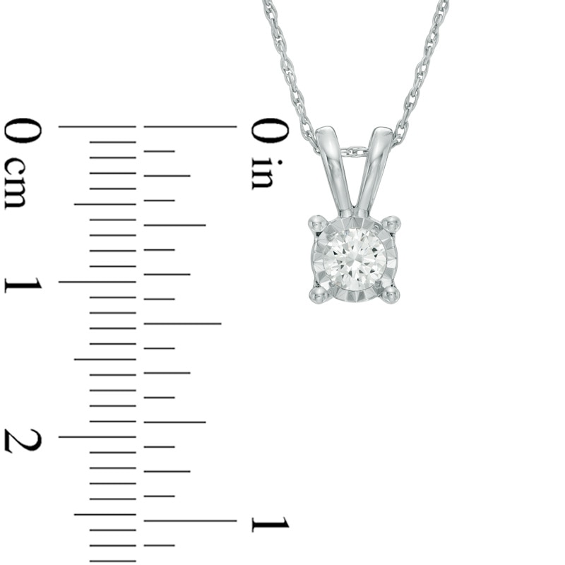 0.95 CT. T.W. Diamond Solitaire Pendant and Earrings Set in 10K White Gold