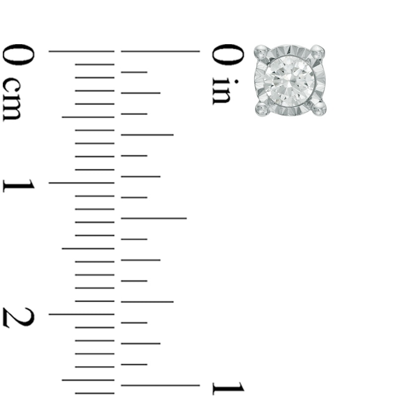CT. T.W. Diamond Solitaire Pendant and Earrings Set in 10K White Gold