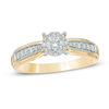 Thumbnail Image 1 of 0.50 CT. T.W. Diamond Frame Engagement Ring in 14K Gold
