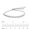 Thumbnail Image 2 of 0.25 CT. T.W. Diamond Bubbles Bolo Bracelet in Sterling Silver - 9.5"
