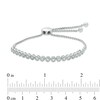 Thumbnail Image 1 of 0.25 CT. T.W. Diamond Bubbles Bolo Bracelet in Sterling Silver - 9.5"