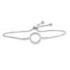 Thumbnail Image 0 of Diamond Accent Circle Station Bolo Bracelet in Sterling Silver - 9.5"