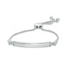 Thumbnail Image 1 of Diamond Accent Bar Bolo Bracelet in Sterling Silver - 8.0"