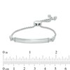 Thumbnail Image 2 of Diamond Accent Bar Bolo Bracelet in Sterling Silver - 8.0"