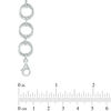Diamond Accent Circular Link Bracelet in Sterling Silver - 7.5"