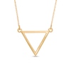 Thumbnail Image 1 of Open Triangle Necklace in 10K Gold