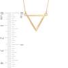 Thumbnail Image 1 of Open Triangle Necklace in 10K Gold