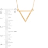 Thumbnail Image 2 of Open Triangle Necklace in 10K Gold