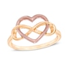 Thumbnail Image 0 of Heart with Infinity Ring in 10K Two-Tone Gold