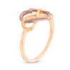 Thumbnail Image 1 of Heart with Infinity Ring in 10K Two-Tone Gold