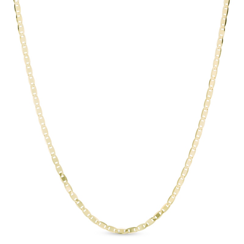 Ladies' 1.7mm Mariner Chain Necklace in Solid 10K Gold|Peoples Jewellers