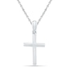 Thumbnail Image 0 of Stacked Cross Pendant in 10K White Gold