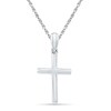 Thumbnail Image 0 of Stacked Cross Pendant in 10K White Gold