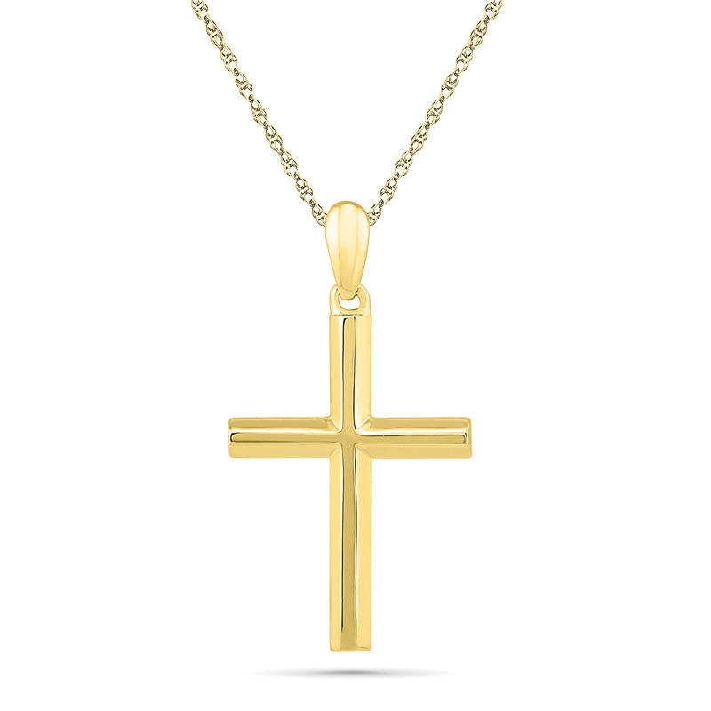 Main Image 1 of Stacked Cross Pendant in 10K Gold