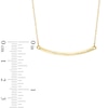 Thumbnail Image 2 of Curved Bar Necklace in 10K Gold