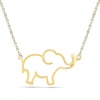 Thumbnail Image 1 of Open Elephant Necklace in 10K Gold