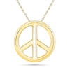 Thumbnail Image 0 of Peace Sign Necklace in 10K Gold