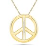 Thumbnail Image 1 of Peace Sign Necklace in 10K Gold