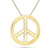 Thumbnail Image 0 of Peace Sign Necklace in 10K Gold