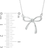 Thumbnail Image 2 of Bow Necklace in 10K White Gold