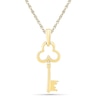 Thumbnail Image 1 of Clover Key Pendant in 10K Gold
