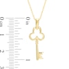 Thumbnail Image 2 of Clover Key Pendant in 10K Gold