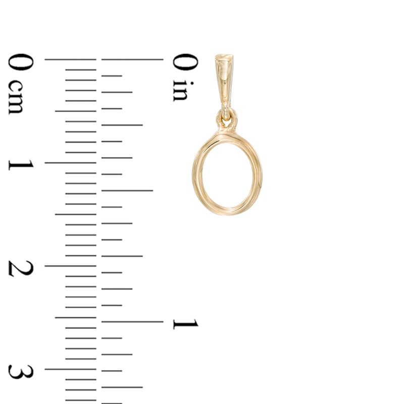 Open Circle Drop Earring in 10K Gold