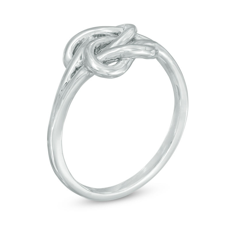 Loose Knot Ring in 10K White Gold