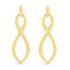 Infinity Drop Earrings in 10K Gold