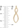 Infinity Drop Earrings in 10K Gold