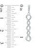Thumbnail Image 2 of Cascading Twist Drop Earrings in 10K White Gold