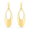 Open Oval Drop Earrings in 10K Gold