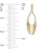 Thumbnail Image 1 of Open Oval Drop Earrings in 10K Gold