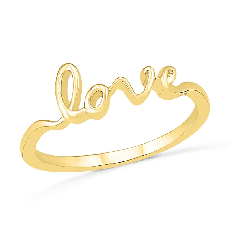 "LOVE" Ring in 10K Gold