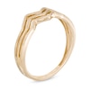 Thumbnail Image 1 of Three Row Chevron Ring in 10K Gold