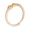 Thumbnail Image 1 of Triple Sideways Heart Ring in 10K Gold