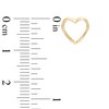 Heart Stud Earrings in 10K Gold