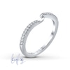 Ever Us™ 0.12 CT. T.W. Diamond Contour Band in 14K White Gold