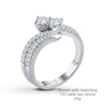 Thumbnail Image 3 of Ever Us™ 0.12 CT. T.W. Diamond Contour Band in 14K White Gold