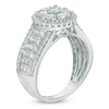 Thumbnail Image 2 of 1.50 CT. T.W. Composite Diamond Frame Engagement Ring in 14K White Gold