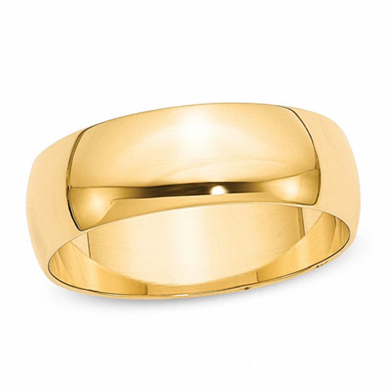 Men's 7.0mm Wedding Band in 14K Gold|Peoples Jewellers