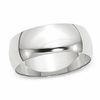 Thumbnail Image 0 of Men's 8.0mm Dome Wedding Band in 14K White Gold